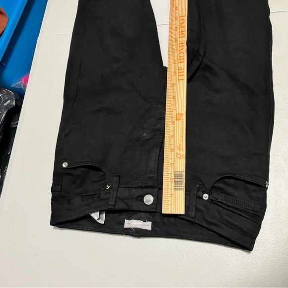 Good American Black Wash Good Legs Crop Skinny Jeans 4 27 Inches T2 - Picture 8 of 9